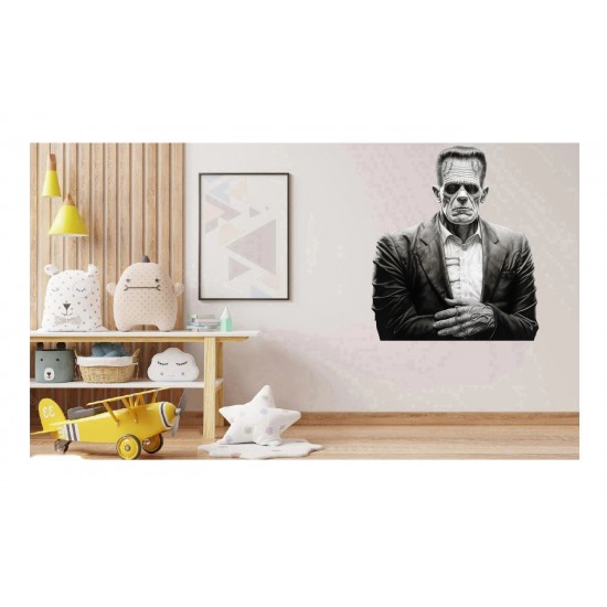 Sticker decorativ, Horror, Negru, 72 cm, 1321STK-13 Sticker decorativ, Horror, Negru, 72 cm, 1321STK-13