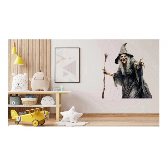 Sticker decorativ, Horror, Negru, 63 cm, 1321STK-16 Sticker decorativ, Horror, Negru, 63 cm, 1321STK-16
