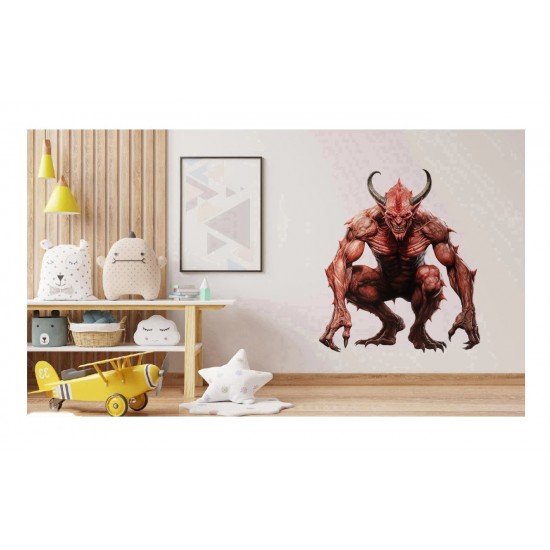 Sticker decorativ, Horror, Rosu, 76 cm, 1321STK-17 Sticker decorativ, Horror, Rosu, 76 cm, 1321STK-17