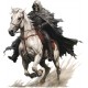 Sticker decorativ, Horror, Alb, 65 cm, 1321STK-19 Sticker decorativ, Horror, Alb, 65 cm, 1321STK-19
