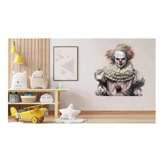 Sticker decorativ, Horror, Alb, 74 cm, 1321STK-2 Sticker decorativ, Horror, Alb, 74 cm, 1321STK-2