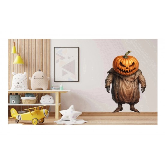 Sticker decorativ, Horror, Portocaliu, 90 cm, 1321STK-7 Sticker decorativ, Horror, Portocaliu, 90 cm, 1321STK-7