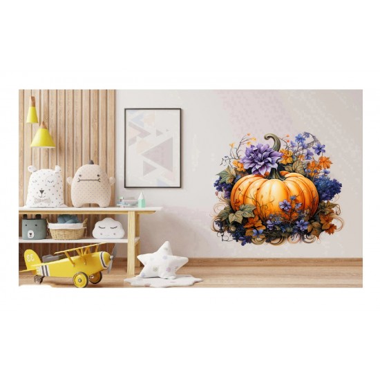 Sticker decorativ, Dovleac, Portocaliu, 60 cm, 1322STK-1 Sticker decorativ, Dovleac, Portocaliu, 60 cm, 1322STK-1