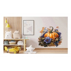Sticker decorativ, Dovleac, Mov, 61 cm, 1322STK-2 Sticker decorativ, Dovleac, Mov, 61 cm, 1322STK-2