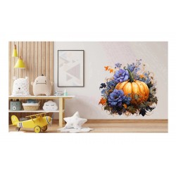 Sticker decorativ, Dovleac, Portocaliu, 62 cm, 1322STK-5 Sticker decorativ, Dovleac, Portocaliu, 62 cm, 1322STK-5
