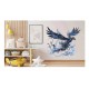 Sticker decorativ, Pasarea Phoenix, Albastru, 60 cm, 1323STK-3 Sticker decorativ, Pasarea Phoenix, Albastru, 60 cm, 1323STK-3