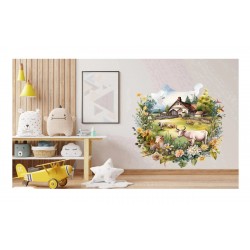Sticker decorativ, Ferma, Verde, 66 cm, 1324STK-3 Sticker decorativ, Ferma, Verde, 66 cm, 1324STK-3