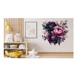 Sticker decorativ, Flori, Multicolor, 61 cm, 1325STK-6 Sticker decorativ, Flori, Multicolor, 61 cm, 1325STK-6