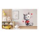 Sticker decorativ, Pisica, Alb, 65 cm, 1326STK-2 Sticker decorativ, Pisica, Alb, 65 cm, 1326STK-2