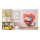 Sticker decorativ, Pisica, Rosu, 60 cm, 1326STK-6 Sticker decorativ, Pisica, Rosu, 60 cm, 1326STK-6