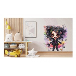 Sticker decorativ, Printesa Rock, Multicolor, 62 cm, 1331STK-3