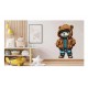 Sticker decorativ, Teddy Hip Hop, Maro, 90 cm, 1332STK-4 Sticker decorativ, Teddy Hip Hop, Maro, 90 cm, 1332STK-4