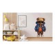 Sticker decorativ, Teddy Hip Hop, Albastru, 90 cm, 1332STK-8 Sticker decorativ, Teddy Hip Hop, Albastru, 90 cm, 1332STK-8