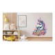 Sticker decorativ, Unicorn, Mov, 74 cm, 1333STK Sticker decorativ, Unicorn, Mov, 74 cm, 1333STK