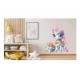 Sticker decorativ, Unicorn, Turcoaz, 67 cm, 1333STK-5 Sticker decorativ, Unicorn, Turcoaz, 67 cm, 1333STK-5