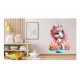 Sticker decorativ, Unicorn, Roz, 88 cm, 1333STK-7 Sticker decorativ, Unicorn, Roz, 88 cm, 1333STK-7