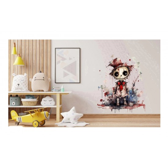 Sticker decorativ, Halloween, Rosu, 68 cm, 1334STK-1 Sticker decorativ, Halloween, Rosu, 68 cm, 1334STK-1