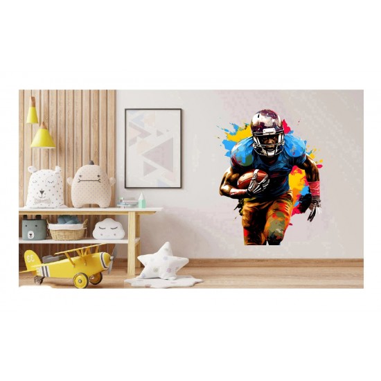 Sticker decorativ, Fotbal American, Multicolor, 74 cm, 1335STK-7
