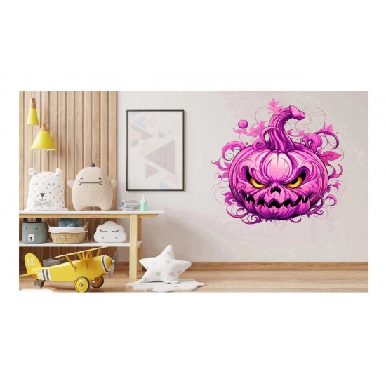 Sticker decorativ, Halloween, Roz, 64 cm, 1337STK-10 Sticker decorativ, Halloween, Roz, 64 cm, 1337STK-10