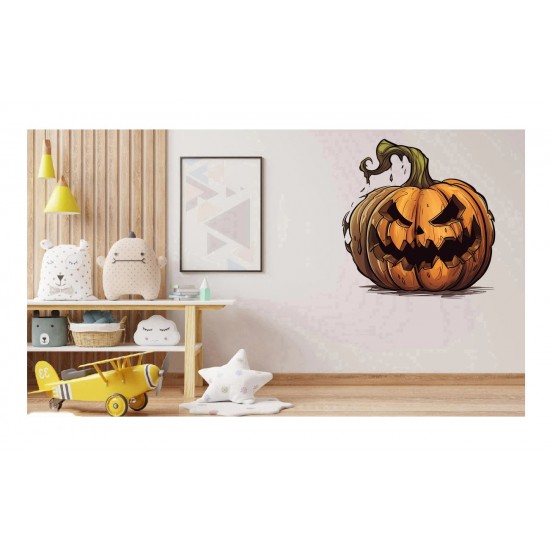 Sticker decorativ, Halloween, Portocaliu, 68 cm, 1337STK-11 Sticker decorativ, Halloween, Portocaliu, 68 cm, 1337STK-11