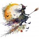 Sticker decorativ, Halloween, Negru, 66 cm, 1337STK-12 Sticker decorativ, Halloween, Negru, 66 cm, 1337STK-12