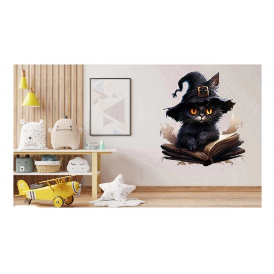 Sticker decorativ, Halloween, Negru, 61 cm, 1337STK-16 Sticker decorativ, Halloween, Negru, 61 cm, 1337STK-16