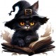Sticker decorativ, Halloween, Negru, 61 cm, 1337STK-16 Sticker decorativ, Halloween, Negru, 61 cm, 1337STK-16