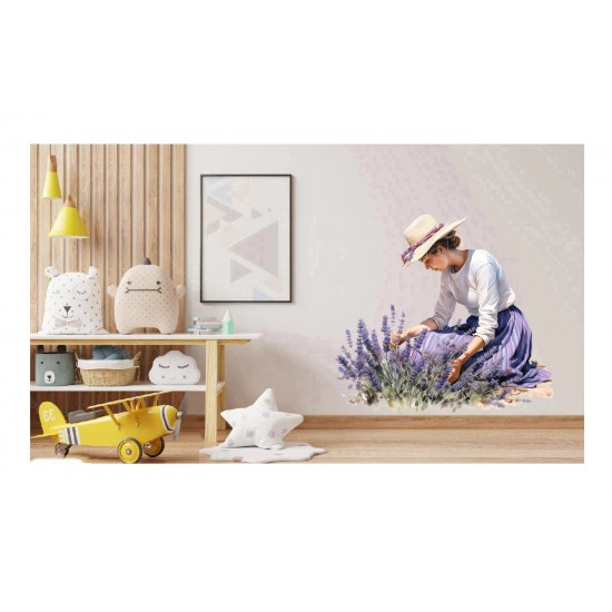 Sticker decorativ, Lavanda, Mov, 63 cm, 1339STK Sticker decorativ, Lavanda, Mov, 63 cm, 1339STK