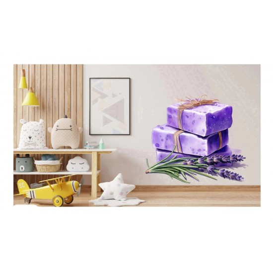 Sticker decorativ, Sapun din Lavanda, Mov, 69 cm, 1339STK-14 Sticker decorativ, Sapun din Lavanda, Mov, 69 cm, 1339STK-14