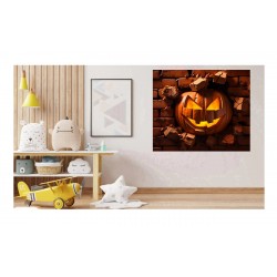 Sticker decorativ, Halloween, Portocaliu, 68 cm, 1340STK-1 Sticker decorativ, Halloween, Portocaliu, 68 cm, 1340STK-1