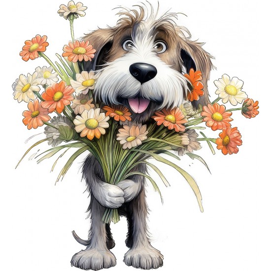 Sticker decorativ, Caine, Gri, 65 cm, 1341STK-3 Sticker decorativ, Caine, Gri, 65 cm, 1341STK-3