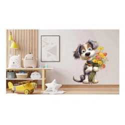 Sticker decorativ, Caine, Gri, 73 cm, 1341STK-4 Sticker decorativ, Caine, Gri, 73 cm, 1341STK-4
