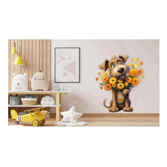 Sticker decorativ, Caine, Maro, 72 cm, 1341STK-6 Sticker decorativ, Caine, Maro, 72 cm, 1341STK-6