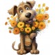 Sticker decorativ, Caine, Maro, 72 cm, 1341STK-6 Sticker decorativ, Caine, Maro, 72 cm, 1341STK-6