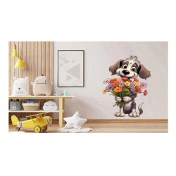 Sticker decorativ, Caine, Multicolor, 87 cm, 1341STK-9 Sticker decorativ, Caine, Multicolor, 87 cm, 1341STK-9