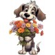 Sticker decorativ, Caine, Multicolor, 87 cm, 1341STK-9 Sticker decorativ, Caine, Multicolor, 87 cm, 1341STK-9