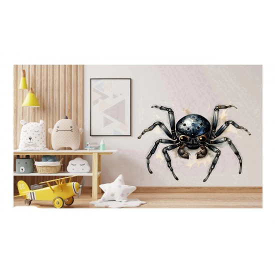 Sticker decorativ, Paianjen, Negru, 67 cm, 1343STK-1 Sticker decorativ, Paianjen, Negru, 67 cm, 1343STK-1
