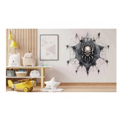 Sticker decorativ, Craniu, Negru, 60 cm, 1343STK-24 Sticker decorativ, Craniu, Negru, 60 cm, 1343STK-24