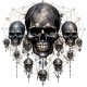 Sticker decorativ, Craniu, Negru, 61 cm, 1343STK-9 Sticker decorativ, Craniu, Negru, 61 cm, 1343STK-9