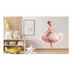 Sticker decorativ, Balerina, Roz, 69 cm, 1346STK-1 Sticker decorativ, Balerina, Roz, 69 cm, 1346STK-1