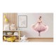 Sticker decorativ, Balerina, Roz, 73 cm, 1346STK-6 Sticker decorativ, Balerina, Roz, 73 cm, 1346STK-6