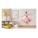 Sticker decorativ, Balerina, Roz, 64 cm, 1346STK-9 Sticker decorativ, Balerina, Roz, 64 cm, 1346STK-9