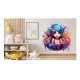 Sticker decorativ, Culori Pastelate, Fata, Roz, 61 cm, 1347STK-4 Sticker decorativ, Culori Pastelate, Fata, Roz, 61 cm, 1347STK-4