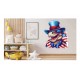Sticker decorativ, Dinozaur, Rosu, 73 cm, 1348STK-2 Sticker decorativ, Dinozaur, Rosu, 73 cm, 1348STK-2
