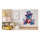 Sticker decorativ, Dinozaur, Albastru, 64 cm, 1348STK-3 Sticker decorativ, Dinozaur, Albastru, 64 cm, 1348STK-3