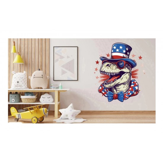 Sticker decorativ, Dinozaur, Multicolor, 66 cm, 1348STK-4 Sticker decorativ, Dinozaur, Multicolor, 66 cm, 1348STK-4