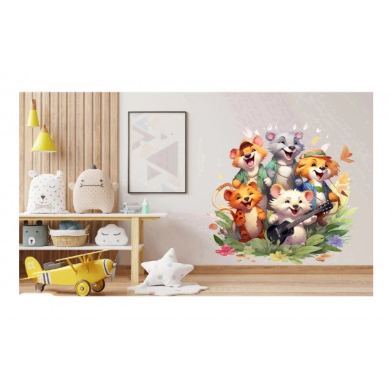 Sticker decorativ, Animale Cantarete, Verde, 62 cm, 1349STK-3 Sticker decorativ, Animale Cantarete, Verde, 62 cm, 1349STK-3