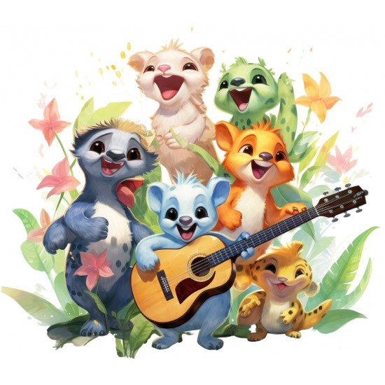 Sticker decorativ, Animale Cantarete, Multicolor, 69 cm, 1349STK-7 Sticker decorativ, Animale Cantarete, Multicolor, 69 cm, 1349STK-7