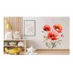 Sticker decorativ, Buchet de Flori Maci, Rosu, 67 cm, 1350STK Sticker decorativ, Buchet de Flori Maci, Rosu, 67 cm, 1350STK
