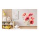 Sticker decorativ, Buchet de Flori Maci, Rosu, 65 cm, 1350STK-1 Sticker decorativ, Buchet de Flori Maci, Rosu, 65 cm, 1350STK-1
